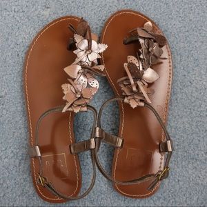 GAP Metallic Sandals Size 7